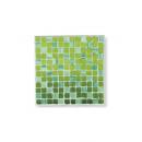 モザイクプレートNo.10 壁掛けインテリア リゾート グリーン キラキラ 癒しオアシス スクエア