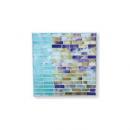 モザイクプレートNo.5  壁掛けインテリア リゾート ターコイズブルー スクエア カラフル