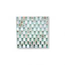 モザイクプレートNo.6  壁掛けインテリア リゾート ターコイズブルー  スクエア カラフルで透明