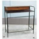 ブリキアイアン室外機ラック　メッシュ フェンス 木 お洒落 ラック 棚