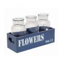 ガレージ3ボトルビン　F/V フラワーズ　2個セット