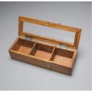 ガラスケース 2個セット アンティーク調 収納ボックス コレクションケース ナチュラル 木製 幅28