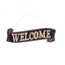 クルールアイアンボードO WELCOME サインボード アンティーク調 おしゃれ 店頭 壁掛け
