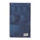 ウォールポケット インディゴ コットン 壁掛け 収納 おしゃれ カジュアル 幅35