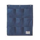 ウォールポケット インディゴ ネイビー コットン 壁掛け 収納 おしゃれ カジュアル 幅48