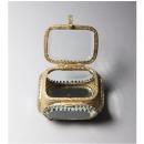 ブラスボックス(オーバル) アンティーク調 ガラスケース アクセサリー 収納ケース おしゃれ 幅8