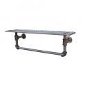 プラミング1シェルフA-L 棚 おしゃれ 無骨 かっこいい パイプ ウォールシェルフ