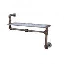 プラミング1シェルフB-S 棚 おしゃれ 無骨 かっこいい パイプ ウォールシェルフ