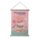 タペストリー ウォールデコレーション 壁掛け ポスター おしゃれ ピンク キャンバス 高さ83