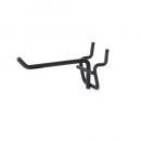 バーフック S 2個セット ブラック アイアン ウォールデコレーション DIY 長さ8.5