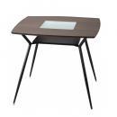 ロジックダイニングテーブル スクエア シンプルモダン おしゃれ ダークブラウン 茶 ウッド 木製