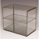 ディスプレイケース アンティーク調 ブラス ガラス ショーケース ディスプレイ おしゃれ 幅29