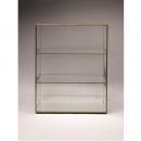 ディスプレイケース アンティーク調 ブラス ガラス ショーケース ディスプレイ おしゃれ 幅45