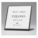 プライス立て L アンティーク調 卓上 お知らせ アイアン 日本製 シルバー 幅8