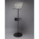 サインスタンド(片面) ポケットつき 店頭 卓上 お知らせ アイアン 日本製 高さ107