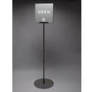 サインスタンド(両面) ポケットなし 店頭 卓上 お知らせ アイアン 日本製 高さ100