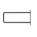 シングルブラケット M アイアン ブラック DIY シンプル ブラケット 高さ12.5