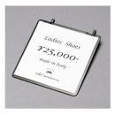 有孔ボード用のサイン表示板 サインボード プライスプレート アイアン ディスプレイ 幅8