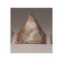 オーナメント(ピラミッド) M オブジェ ブラウン ディスプレイ おしゃれ アンティーク調 高さ13