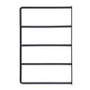 シェルフブラケット4段M アイアン ブラック DIY シンプル ブラケット 奥行22.5