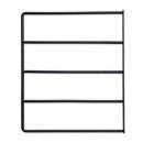 シェルフブラケット4段L アイアン ブラック DIY シンプル ブラケット 奥行28