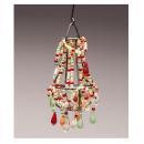 ビーズオーナメント アンティーク調 おしゃれ ディスプレイ 綺麗 シャンデリアモチーフ 高さ13