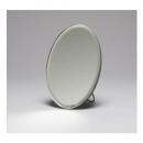 スタンドミラー(オーバル) フレームレス シルバー アンティーク調 おしゃれ 鏡 高さ15