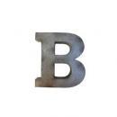 ブリキアルファベットオブジェB インテリア イニシャル ディスプレイ エンブレム プレート