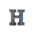 ブリキアルファベットオブジェH インテリア イニシャル ディスプレイ エンブレム プレート