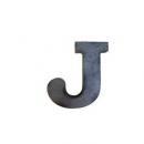 ブリキアルファベットオブジェJ インテリア イニシャル ディスプレイ エンブレム プレート