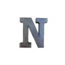 ブリキアルファベットオブジェN インテリア イニシャル ディスプレイ エンブレム プレート