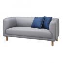 イサック 3人掛け ソファ グレー木製 カジュアル ポリエステル 幅170