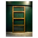 ドア 木製 ミディアムブラウン アンティーク調 シャビー 窓 おしゃれ 飾り 高さ174