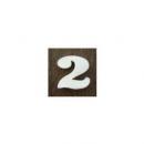 ウッデンレターズ 2 ウッド 数字ナンバー オブジェ 2個セット インテリア アンティーク ホワイト