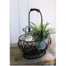 プランタースタンド カゴ 室内 アンティーク調 通販