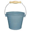 アンプリュスバケツS ホーロー ブルーグレー 北欧風  ナチュラル おしゃれ ガーデニング