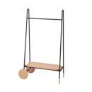 オセロ ハンガーラック 木製 ナチュラル おしゃれ 天然木 スチール 高さ150