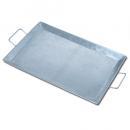 ハンドルトレイ ブリキ プレート 皿 おしゃれ アンティーク調 ソーサー シルバー レトロ