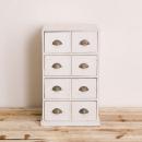 マンゴーウッドチェスト(ホワイト) 棚 小ぶり アンティーク調 おしゃれ ナチュラル 高さ64