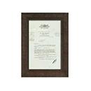 カローレフレームH 木製アンティーク シャビーブラック ポストカードサイズ 卓上 壁掛けディスプレイ