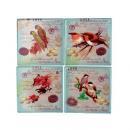 タイルコースター バード02鳥 アンティーク 北欧ナチュラル おしゃれディスプレイ 4枚セット