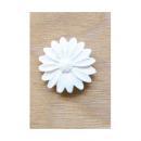 レジンマグネットフラワー01 ホワイト アンティーク マーガレット 北欧ナチュラル 壁ディスプレイ