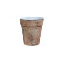 ブリキ グリーンポット L 2個セット 植木鉢アンティーク ブラウン ガーデニング おしゃれシャビー