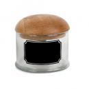 ガラスキャニスターS 2個セット ブラック クリア アンティーク調 おしゃれ 小物入れ 高さ8