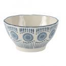 ハンドスタンプセラミックボウル(ミックス) 2個セット ホワイト おしゃれ 陶器 直径15