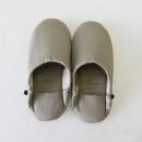 ルームシューズ チノクロス (L) GY 2個セットシンプル ナチュラル メンズフリー