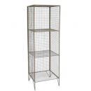 メタルワイヤーシェルフD ラック 棚 3段スリム 収納 ディスプレイ 折り畳み アンティーク