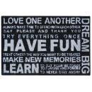 コイヤーマット P ブラック 玄関 ベランダ おしゃれ シンプル ロゴ デザイン  水はけ