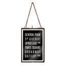 ガラス フォトフレーム ポストカードブラウン アンティーク  壁掛けディスプレイ インダストリアル