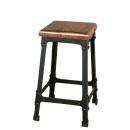 IRON STOOL ANTIQUE BLACK 椅子 木製 アイアン ブラック 黒 かっこいい